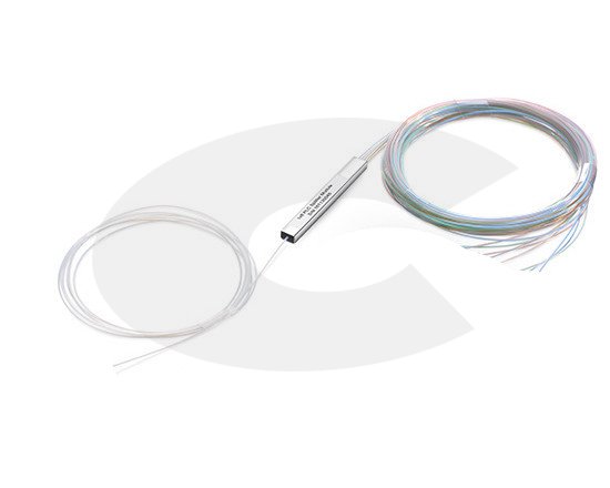 Optický MINI PLC splitter 1:4, 1260 - 1650 nm, SM PLC 1m GPON G657A2 bez konektoru