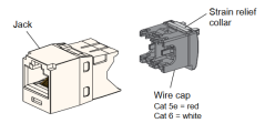 Panduit CJ5E88TGAW modul UTP cat.5E, bílý