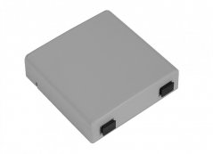 OZI2-GRY - optická zásuvka na omítku pro 2xSC/ 2xLC adaptéry, šedá