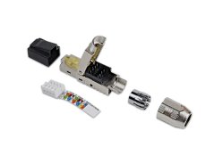 CTnet - Konektor průmyslový univerzální cat.5e FTP (RJ45 8p8c), zářez CTnet - Konektor průmyslový univerzální cat.5e FTP (RJ45 8p8c), zářez