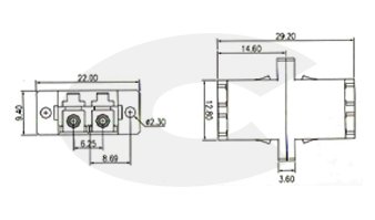 Optická spojka LC OM3 multimode duplex (LC-LC)