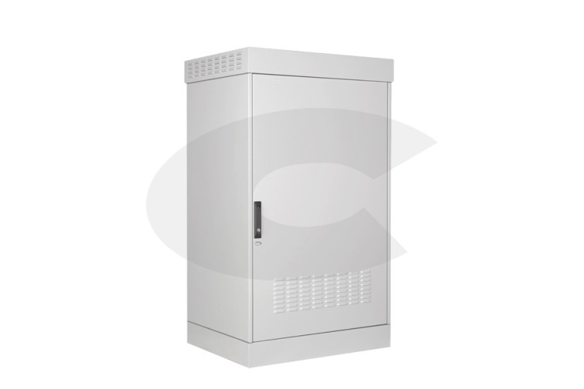 19" venkovní rozvaděč 24U š.800mm hl. 600mm, krytí IP55, dveře plechové