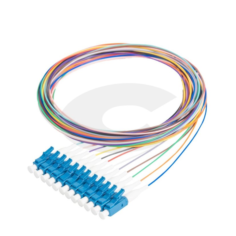Pigtail LC 9/125 OS2 G567A barevná sada 12pcs 2m