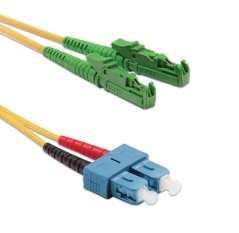 Optický patchkabel E2000/APC-SC/PC 9/125 OS2, G567A1,   1m, detail