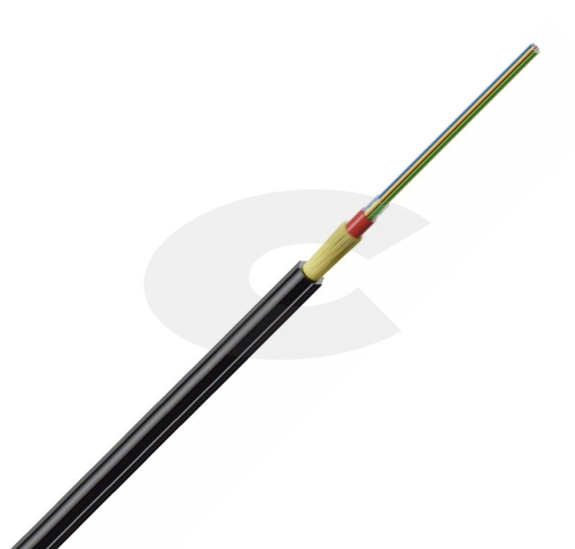 MetroJET 24vl 9/125 mikrokabel, G.657A1, HDPE, 2,6mm, MK-DX26