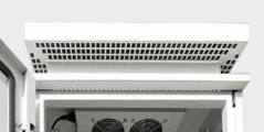 RAC-RV-V66-X1, Kryt ventilační jednotky IP5X, montáž na redukci, šedá RAL7035 RAC-RV-V66-X1, Kryt ventilační jednotky IP5X, montáž na redukci, šedá RAL7035