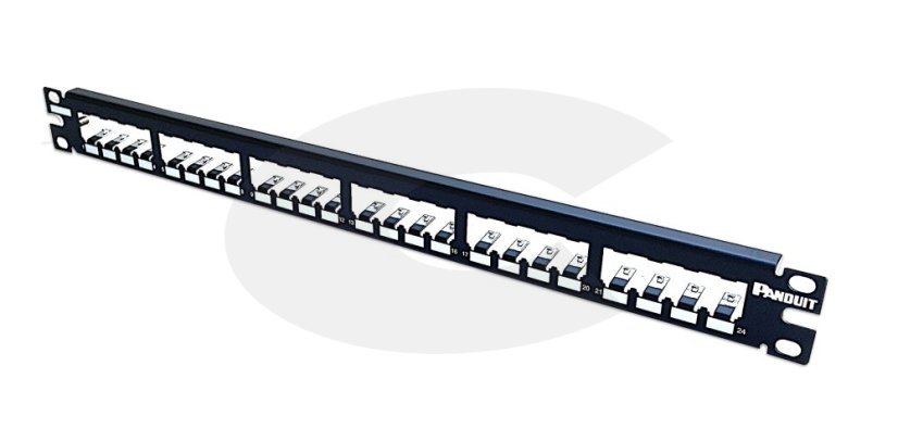 Panduit patch panel CP24BLY neosazený 1U pro 24 modulu MiniCom