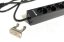 19“ napájecí panel 1U, 9xCZ, 2m kabel CZ, RAL9005