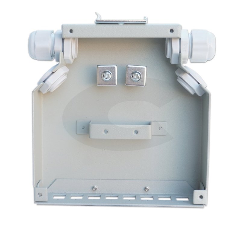 Opticky box na DIN listu 8x SC (LC), 125x132x35mm