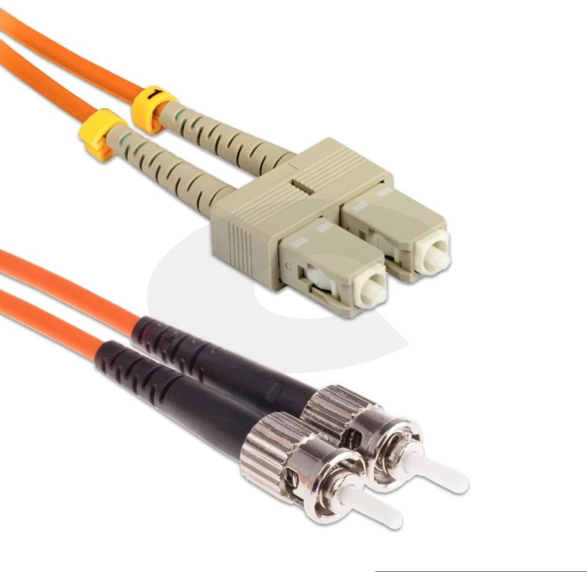 Optický patchkabel  ST-SC 50/125 OM2, 1m, detail
