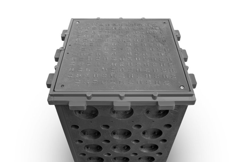 Kabelová komora G6, 660x660 mm, hl. 800 mm, včetně víka B125