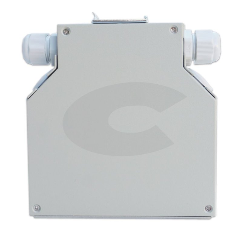 Opticky box na DIN listu 8x SC (LC), 125x132x35mm