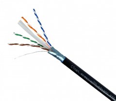 CTnet kabel FTP cat.6 drát PE venkovní jednoplášť, 305m