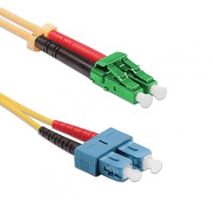 Optický patchkabel LC/APC-SC/PC 9/125 OS2