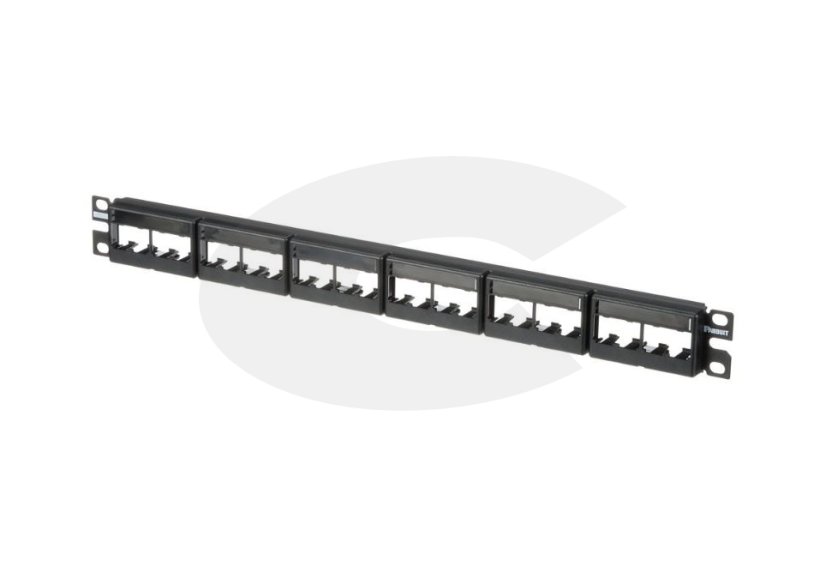 Panduit patch panel CPP24BLY neosazený 1U pro 24 modulu MiniCom