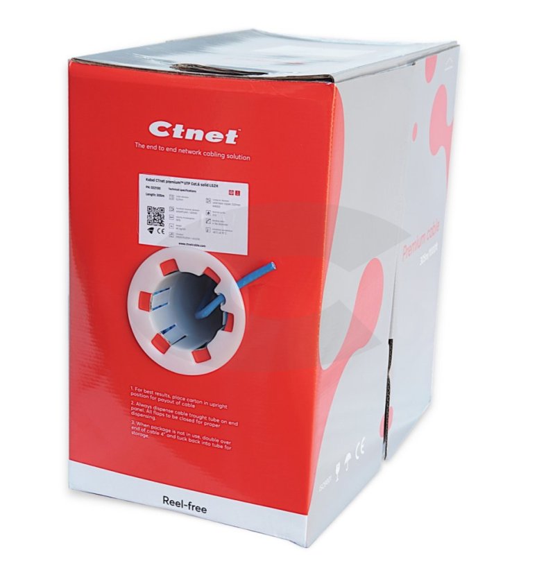 CTnet Kabel UTP cat.5e Kupferdraht PVC/PE Outdoor Doppelmantel, 305m