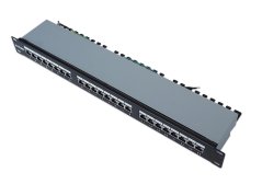 19" Patchpanel 24 Port FTP Cat.6A, 1U