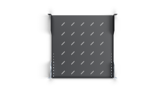 19“ Police CTnet REX s perforací 1U 450mm, černá