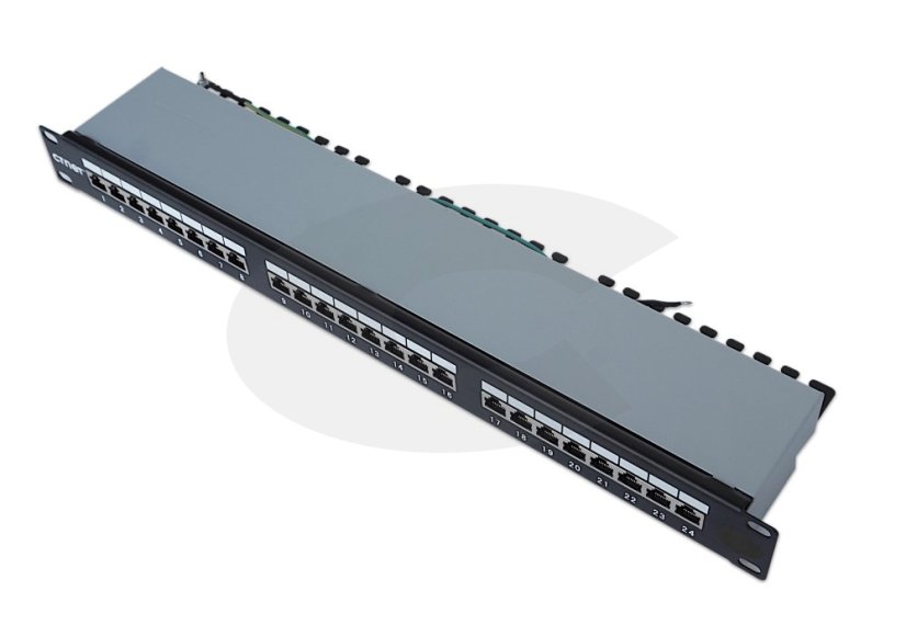 CTnet Patch panel 24 port FTP cat.6, 1U