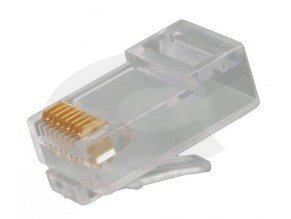 Konektor RJ45 8P8C UTP ploché lanko, 100ks