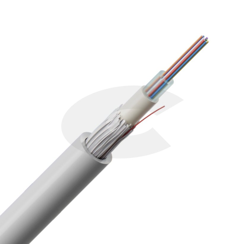CTnet 12vl. 50/125 OM2 kabel s centrální trubkou, LSZH, 6,2mm, J/A-DQ(BN)H