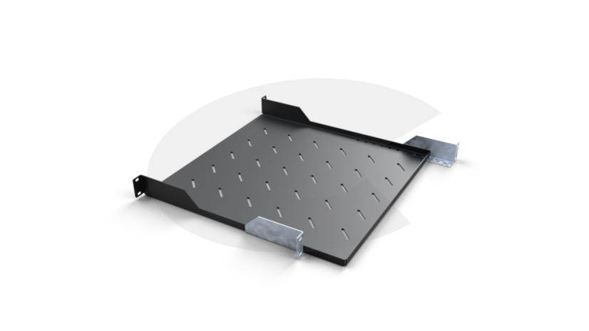 19“ Police CTnet REX s perforací 1U 350mm, černá