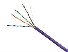 CTnet kabel UTP cat.5e, drát, LSZH 