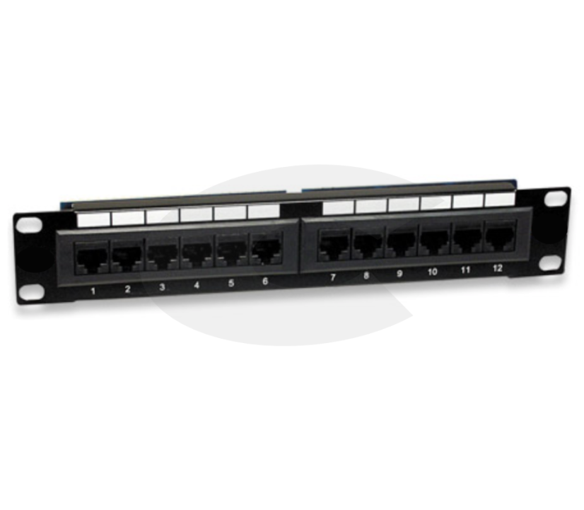 10" Patch panel 12port UTP cat.5e