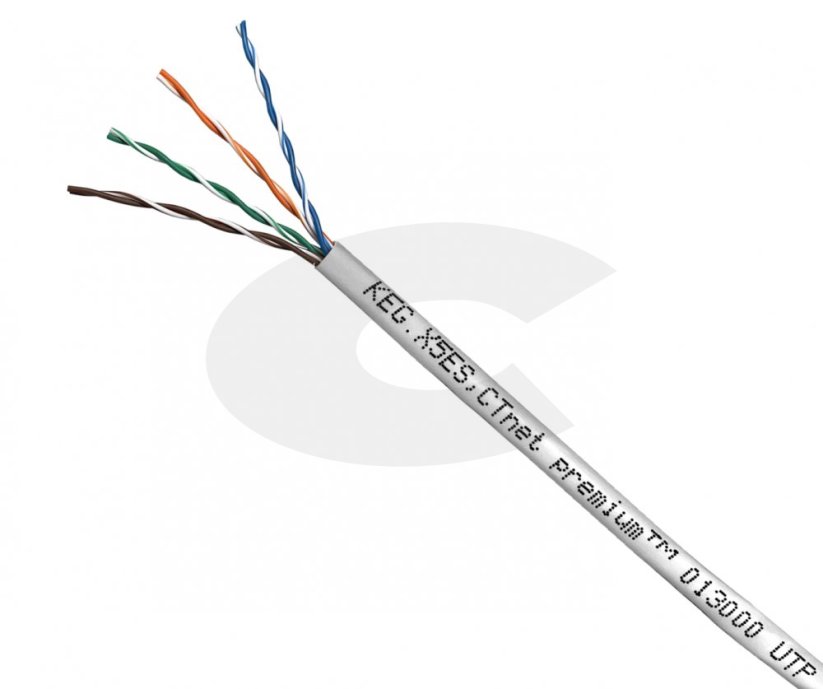 CTnet kabel UTP cat.5e lanko PVC (Eca), 305m