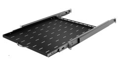 19“ plně výsuvná police CTnet hl. 450mm, černá