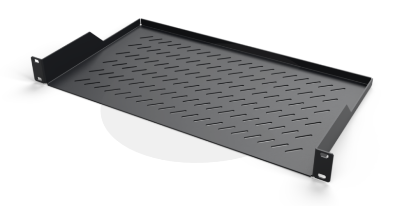 19“ Police CTnet REX s perforací 1U 250mm, černá