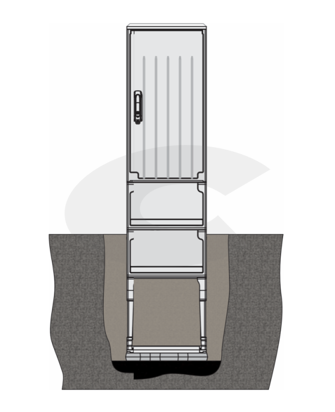 Optický sloupkový rozvaděč X1, pro 96x SC, LC, E2000