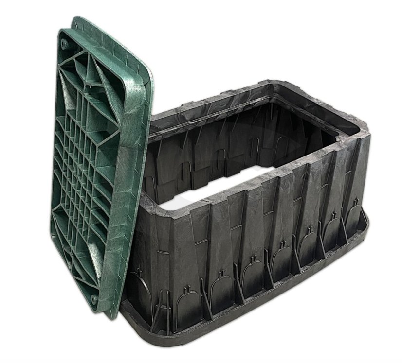 Kabelová komora HDPE 1025 x 690 mm, hl. 455 mm, vč. plastového víka