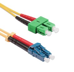 Optický patch kabel SC/APC-LC/UPC 9/125 OS2, G657A1, duplex, 10m