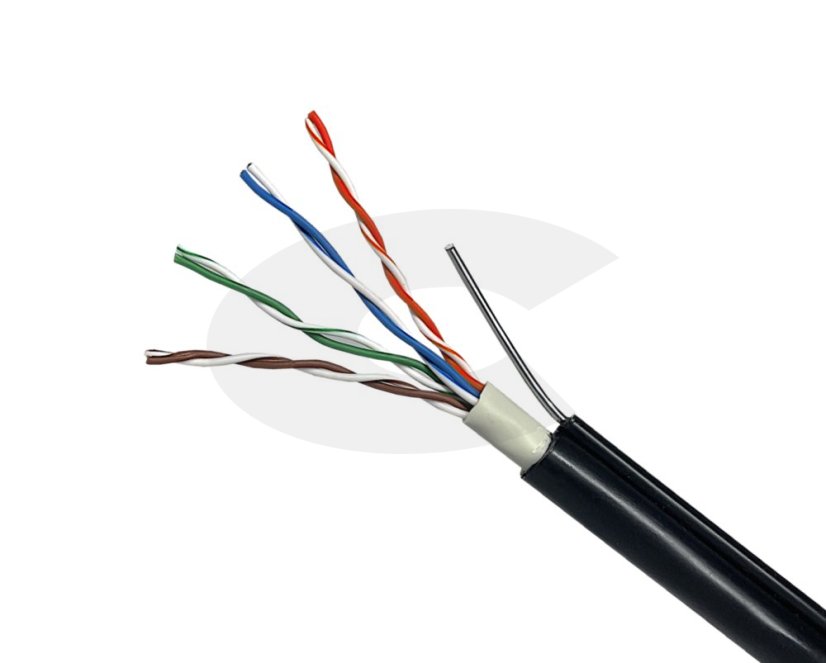 Kabel se závěsným ocelovým lankem