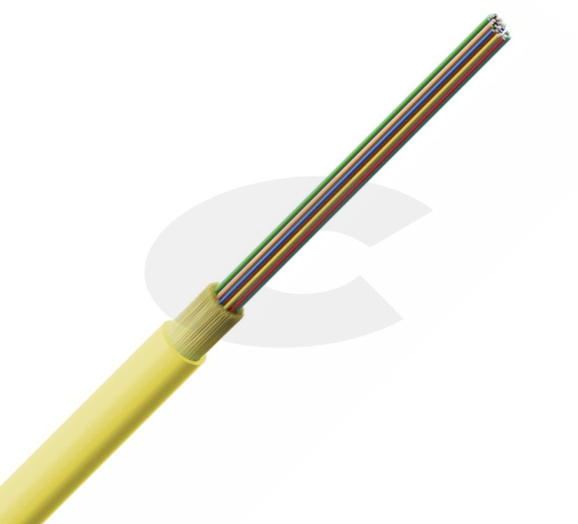 Optický kabel DC-PRIM 12* 9/125 G657.A1, LS0H, 3,0 mm