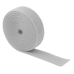 Vázací pásek suchý zip, 19mm, délka 10m, šedý