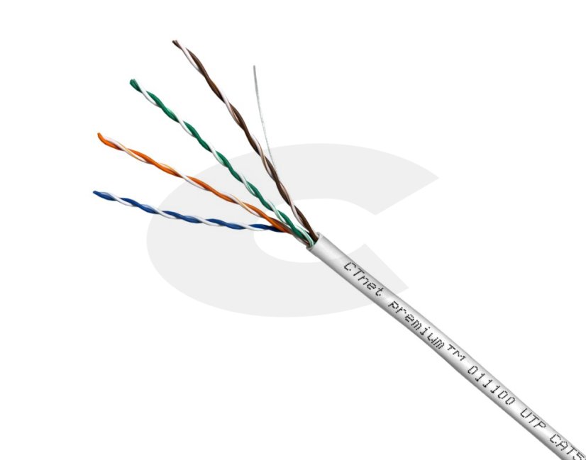 CTnet kabel UTP cat.5e drát PVC (Eca), 305m
