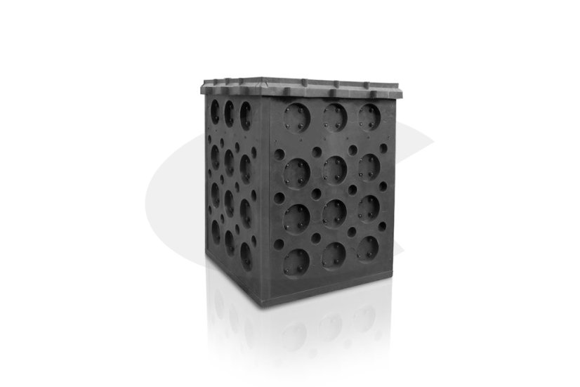 Kabelová komora G6, 660x660 mm, hl. 800 mm, včetně víka B125