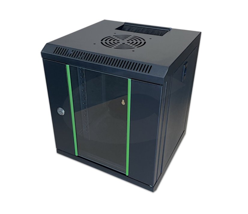 CTnet 10" rozvaděč 6U 300mm - Barva: Černá - RAL9005