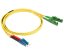 Optický patch kabel E2000/APC-LC/PC 9/125 OS2, G657A1, duplex, 10m