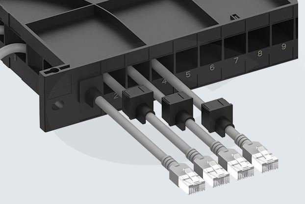 19" vyvazovací panel 1U HD horizontální