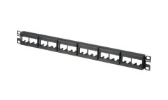 Panduit patch panel CPP24WBLY neosazený 1U, UTP, pro 24 modulu MiniCom