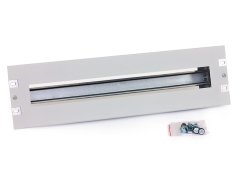 RAB-JL-X01-A1 - 19“ jističová lišta 3U rozebíratelná, DIN, černá