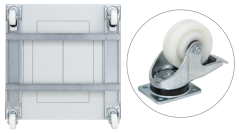 RAX-RK-Txx-X1, Kolečka se zvýšenou nosností a vyztužujícím rámem T RAX-RK-Txx-X1, Kolečka se zvýšenou nosností a vyztužujícím rámem T