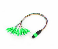 Optický fanout kabel MPO (Male) - 12x LC/APC 9/125 OS2