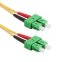 Optický patch kabel SC/APC-SC/APC 9/125 OS2, G657A1, duplex, 0,25m