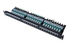 19" Patchpanel 24 port UTP Cat.6, 1U