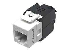 CTnet keystone UTP RJ45 cat.5e samozářezový, bílý