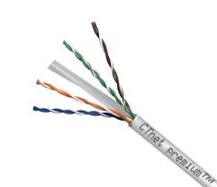 CTnet kabel UTP cat.6 drát PVC (Eca), 305m